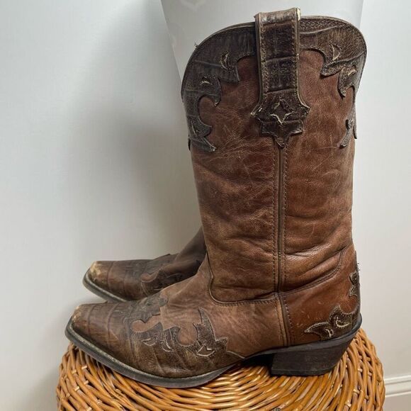DURANGO GAMBLER 12" WESTERN BOOT (DB4434) Size 8.5ee 8 1/2 ee Brown Cowboy‎ - Picture 7 of 10